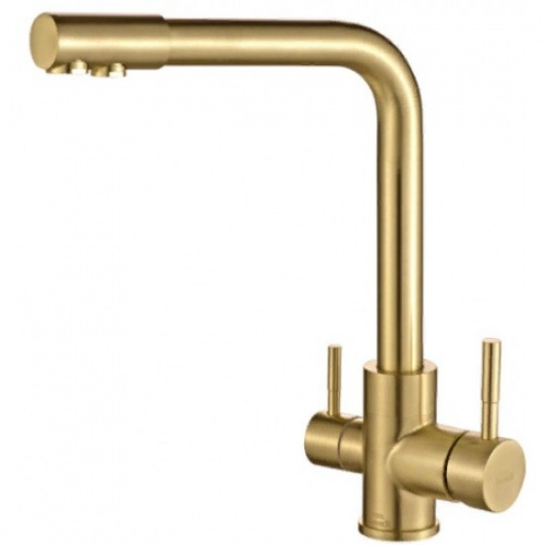 картинка смеситель для кухни zorg sh 801 inox bronze pvd бронза