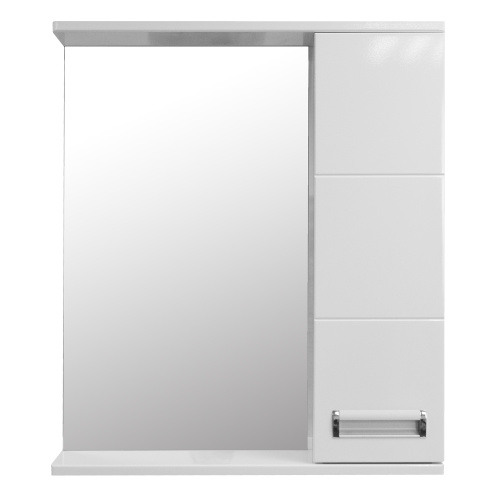 картинка Зеркало-шкаф Loranto Дина 60, 600х700х140 правосторонний, белый (CS00049718) от магазина Сантехстрой