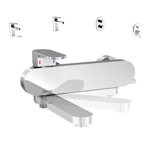 фотография смеситель для душа ravak chrome cr 032.00/150, 150 мм, однорычажный, хром (x070043)