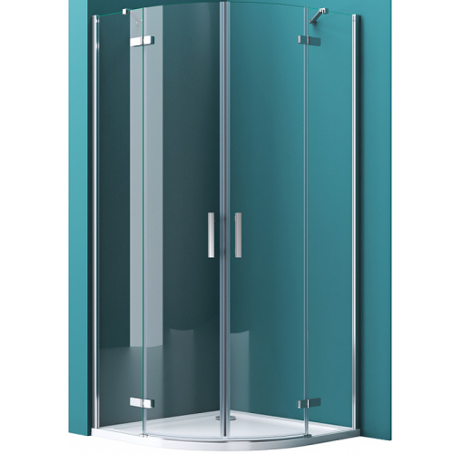 картинка Душевой уголок BelBagno Kraft 100х100 KRAFT-R-2-100-C-Cr профиль Хром стекло прозрачное от магазина Сантехстрой