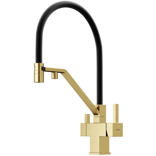 картинка смеситель для кухни с подключением к фильтру sancos loro sc4007bg