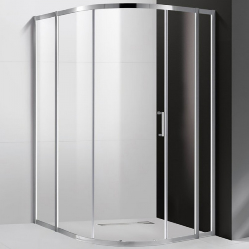 картинка Душевой уголок Cezares Molveno RH-11 120х110 MOLVENO-RH-11-120/110-C-Cr-IV профиль Хром стекло прозрачное от магазина Сантехстрой