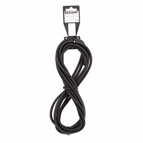 картинка Труба автомобильная гофрированная ПП,  Ø4,6мм,  разрезная REXANT от магазина Сантехстрой