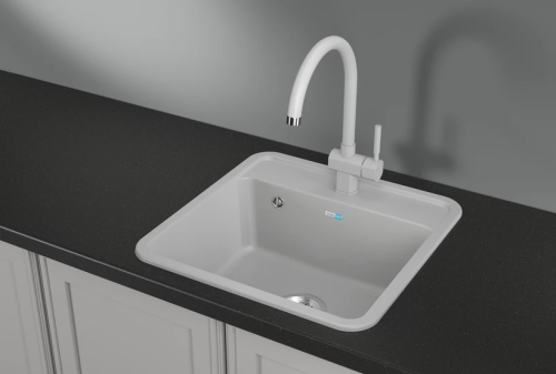 картинка Кухонная мойка GRANULA Стандарт (5001, БЕЛЫЙ) от магазина Сантехстрой