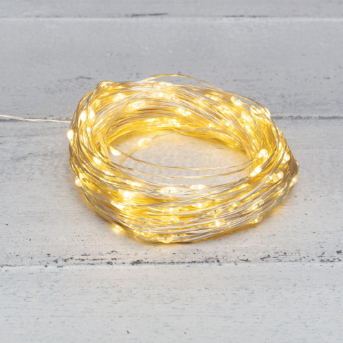 картинка Гирлянда Роса с трансформатором 100 м,  1000 LED,  теплое белое свечение NEON-NIGHT от магазина Сантехстрой