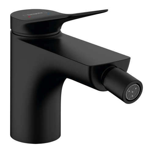 картинка HANSGROHE VIVENIS Смеситель для биде на 1 отверстие, однорычажный, с донным клапаном, цвет черный матовый от магазина Сантехстрой