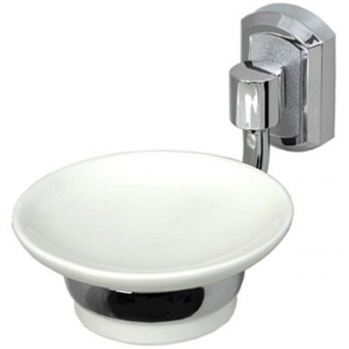 картинка Мыльница WasserKRAFT K-28129 Хром Белая от магазина Сантехстрой