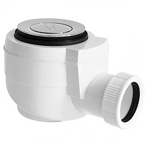 картинка Сифон для душевого поддона PlastBrno EWCR501 Хром Белый от магазина Сантехстрой