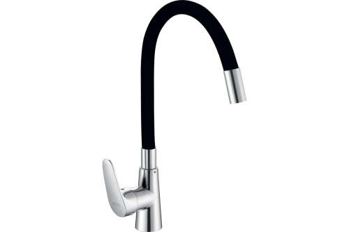 картинка смеситель для кухни d-lin черный d155302-1