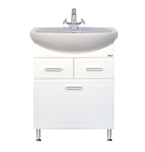 Тумба с раковиной Misty Э-Сте01065-01К2Я/mst-1.wh11.0.174