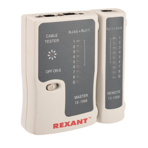 картинка Тестер кабеля RJ-45+RJ-11 468 REXANT от магазина Сантехстрой