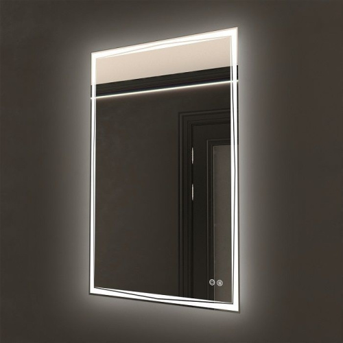 картинка Зеркало ART&MAX FIRENZE AM-Fir-500-700-DS-F-H 50х70 см, с подсветкой и подогревом от магазина Сантехстрой