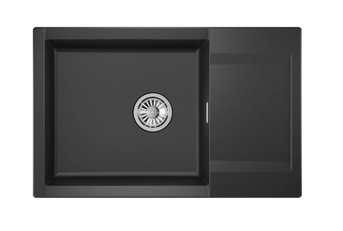 картинка Кухонная мойка GRANULA ESTETICA (7807, ЧЁРНЫЙ) от магазина Сантехстрой