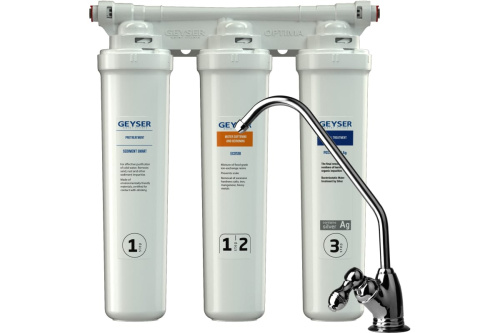 картинка Фильтр трёхступенчатый Гейзер оптима старт 11068 от магазина Сантехстрой