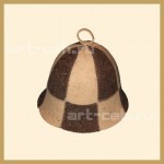 картинка Шапка для бани "Колокольчик " средний комбинированный"(ФЕТР) от магазина Сантехстрой