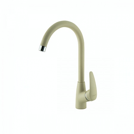 картинка Смеситель для кухни Lemark LINARA с высоким поворотным изливом, цвет: бежевый (LM0405PBG) от магазина Сантехстрой