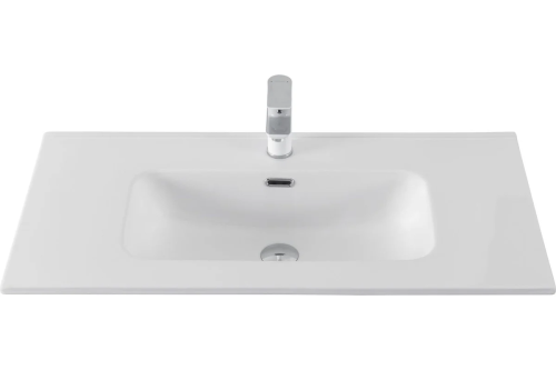 картинка Раковина-столешница Aquanet Flat 90 белый матовый 00330432 от магазина Сантехстрой