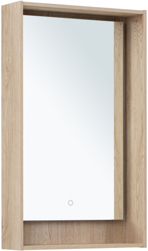 картинка Зеркало Милан 50 LED цв. дуб светлый (336402) от магазина Сантехстрой