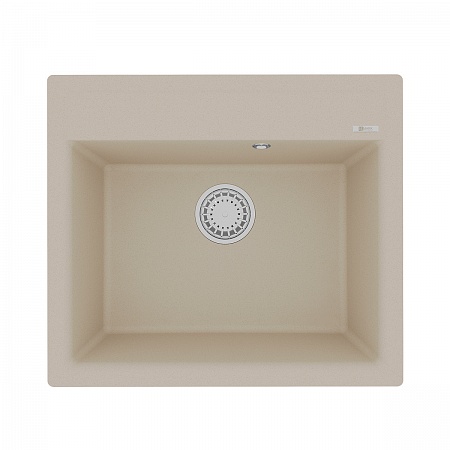 картинка Кухонная мойка Lemark HANKA 570 врезная прямоугольная из кварцгранита цвет: Бежевый (9910014) от магазина Сантехстрой