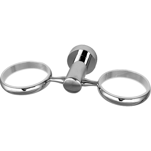 картинка Держатель стакана для зубных щеток и мыльницы WasserKRAFT Donau K-C177 двойной Хром от магазина Сантехстрой