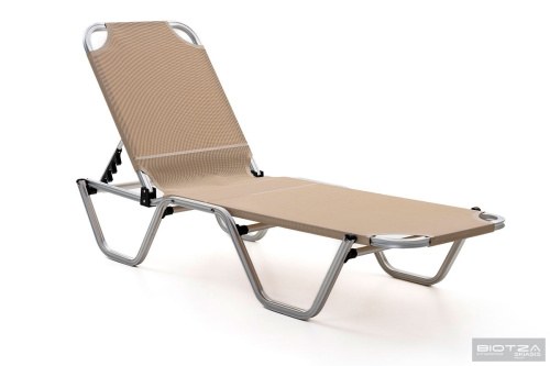 картинка Biotza Шезлонг металлический Dias, бежевый от магазина Сантехстрой