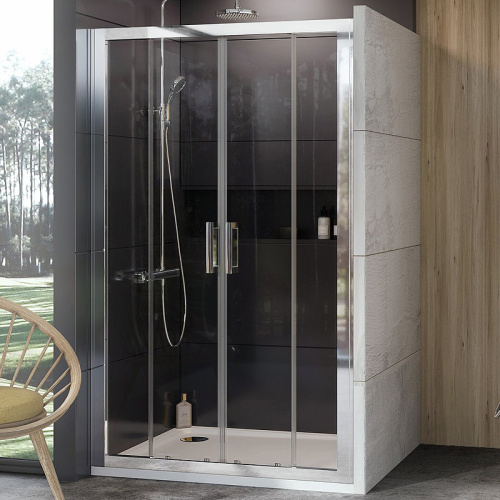 картинка Душевая дверь Ravak 10° 10DP4 190 0ZKL0C00Z1 профиль Хром стекло Transparent от магазина Сантехстрой