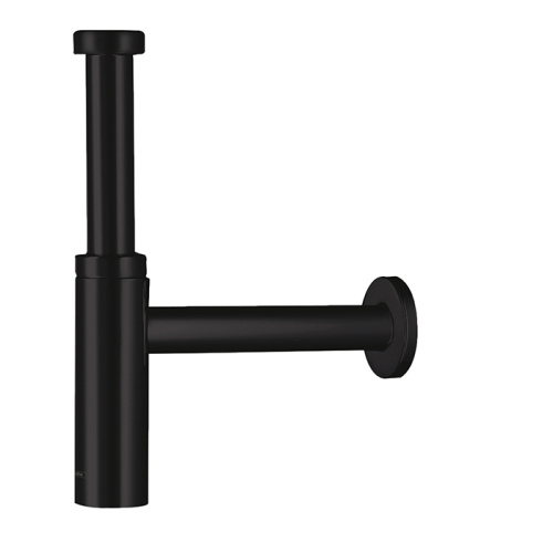 картинка HG Flowstar Сифон для раковины, дизайнерский, 1/4’ от стены 330 мм, цвет: черный матовый от магазина Сантехстрой