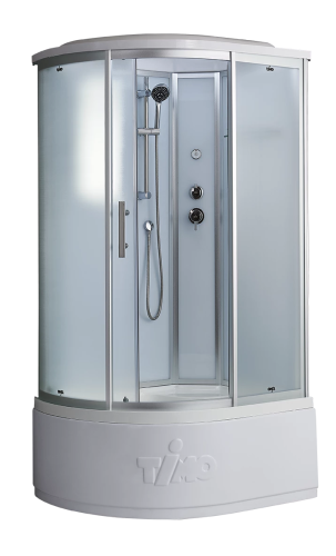 картинка Душевая кабина Timo Standart Silver Fabric 110*85*220  (T-6610SR) от магазина Сантехстрой