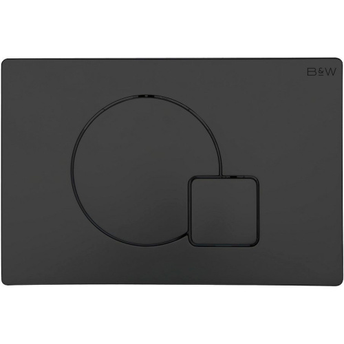 картинка Клавиша смыва Black&White Universe WPI-09522 09522 Matt Black от магазина Сантехстрой
