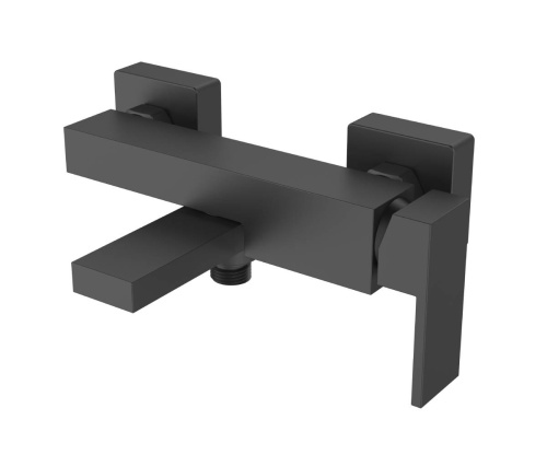 изображение agger great a2810044 однозахватный смеситель для ванны/душа с поворотным изливом, черный