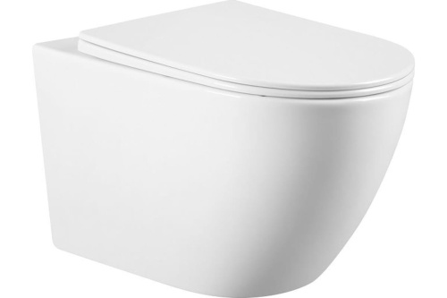 картинка Подвесной безободковый унитаз Art&Max ROMANTIC с сиденьем в комплекте AM213CHR/SC от магазина Сантехстрой