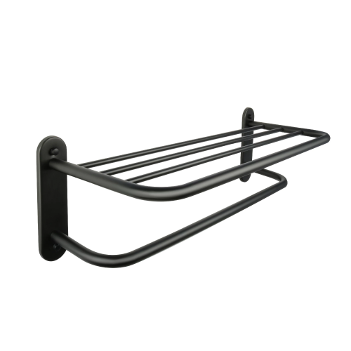 картинка Полка для полотенец FIXSEN черная 66 см Hotel  (FX-31015B) от магазина Сантехстрой