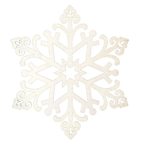 картинка Елочная фигура Снежинка Снегурочка,  81 см,  цвет шампань от магазина Сантехстрой