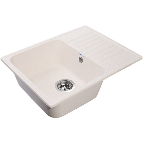 картинка Кухонная мойка GranFest Quarz GF-Z13 Белая от магазина Сантехстрой