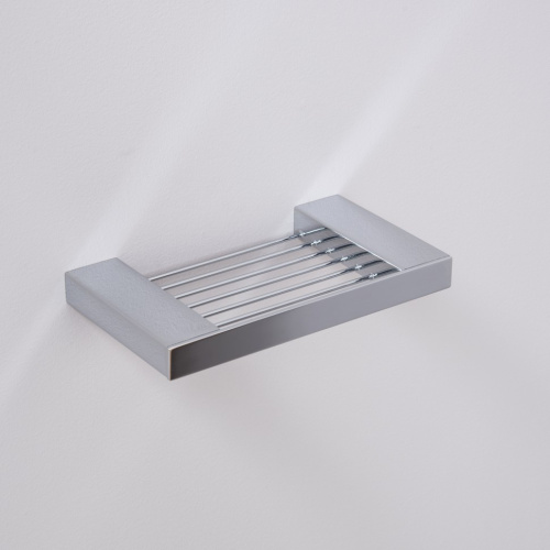 картинка 5611 Мыльница  прямоугольная Aquanet, хром (187062) от магазина Сантехстрой