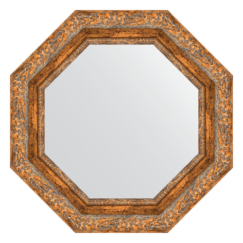картинка Зеркало Evoform Octagon BY 3778 55x55 виньетка античная бронза от магазина Сантехстрой
