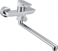 изображение смеситель для ванны aquanet af520-21сw белый