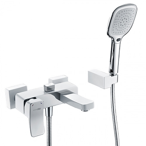 изображение смеситель для ванны wasserkraft aller 1061w хром белый