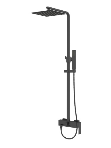 картинка Agger Great A2893344 Душевая система смеситель с изливом, черный от магазина Сантехстрой