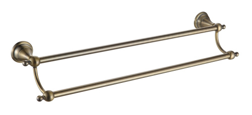 картинка Полотенцедержатель Azario ELVIA трубчатый двойной, бронза (AZ-91102Q) от магазина Сантехстрой