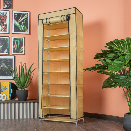 картинка Стойка для обуви Helex Home W-07-1, бежевая от магазина Сантехстрой