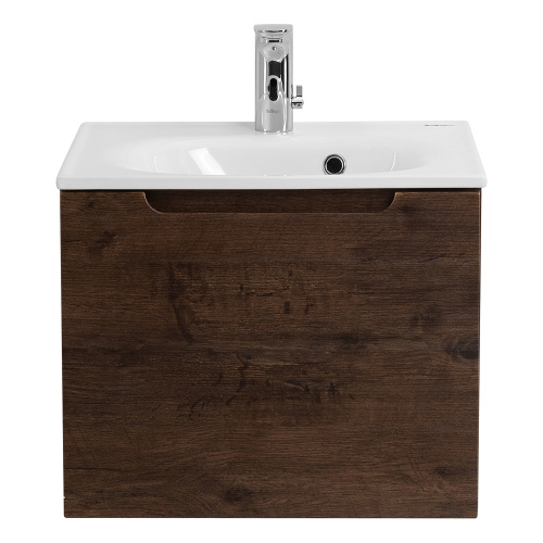 картинка Тумба под раковину подвесная с одним ящиком BelBagno ETNA-600-1C-SO-RW-P Rovere Moro от магазина Сантехстрой