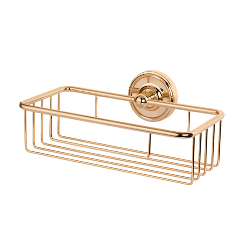 картинка TW Bristol 527, подвесная полочка-решетка прямоугольная 24*14*h7, цвет: золото от магазина Сантехстрой