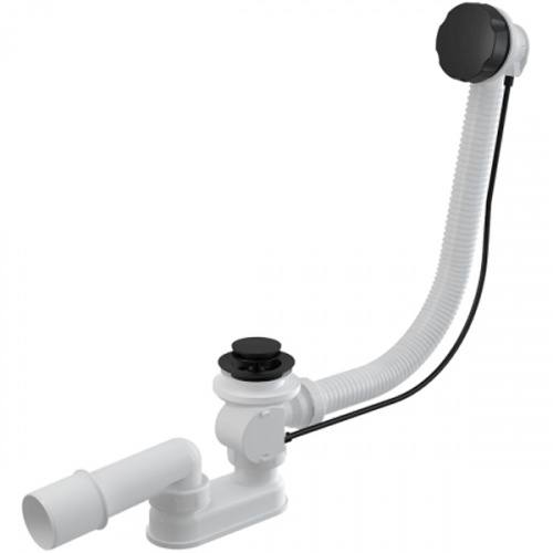 картинка Слив-перелив для ванны Alcadrain A55BLACK-80 от магазина Сантехстрой