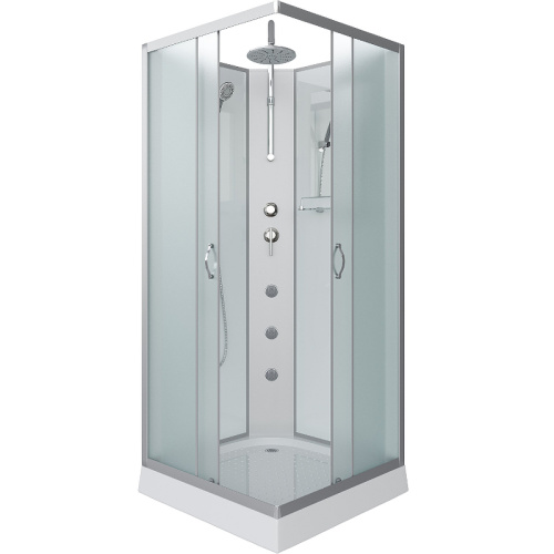 картинка Душевая кабина Niagara Classic 90х90 NG-1101-14BKTG с гидромассажем от магазина Сантехстрой