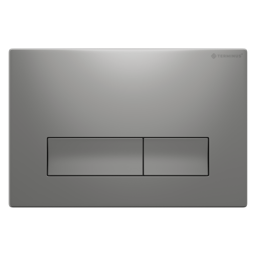 картинка Клавиша смыва для инсталляции Terminus Classic кнопка прямоугольник цвет матовый хром от магазина Сантехстрой