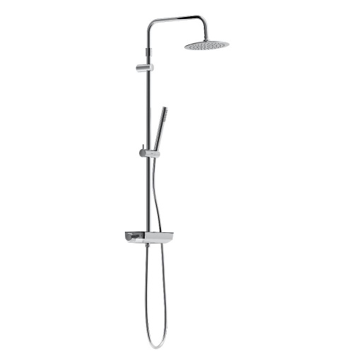 картинка 936750000 Scandinavian Pure душевая система с душевым ТМС смесителем полкой, хром от магазина Сантехстрой