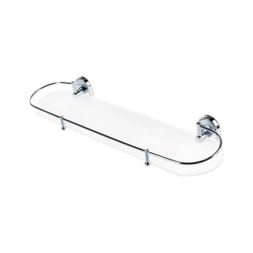 картинка Полка стеклянная Haiba хром (HB1907-1) от магазина Сантехстрой