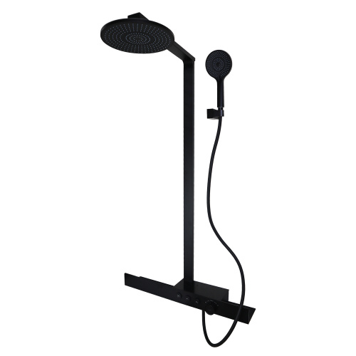 картинка Душевая система Azario Deepsea термостатический картридж, черный (AZ-679008DB9PA) от магазина Сантехстрой