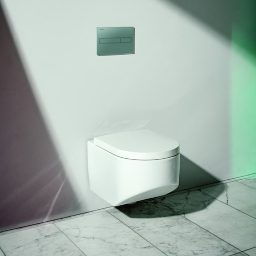 картинка Laufen Sonar Унитаз подвесной 530х370х340 мм, безободковый, цвет: белый глянец от магазина Сантехстрой